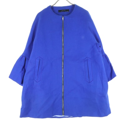 ZARA BASIC ザラベーシック 長袖 ジップジャケット L ブルー