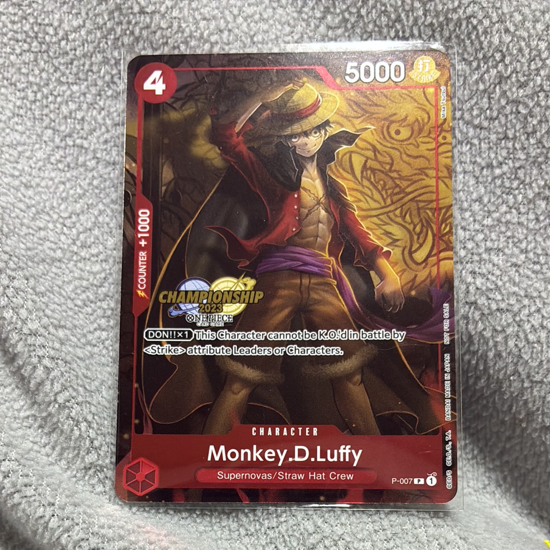 モンキー・D・ルフィ P [P-007]【英語版】(プロモーションカード「チャンピオンシップ 2023 セレブレーションパック」)