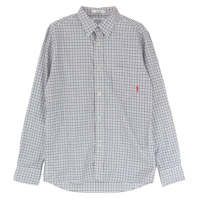 WTAPS ダブルタップス 長袖シャツ 132SPDT-SHM01 PLAIN L/S 01 チェック 長袖 シャツ ブルー系 S【中古】