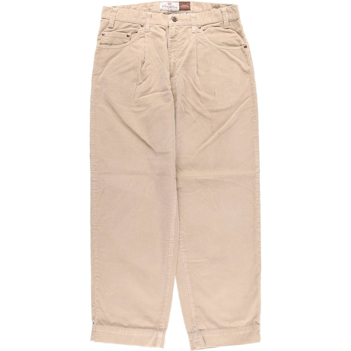 古着 90年代 リーバイス Levi's SIGNATURE 太畝 ワンタック コーデュロイパンツ メンズw34相当 ヴィンテージ/eaa459798