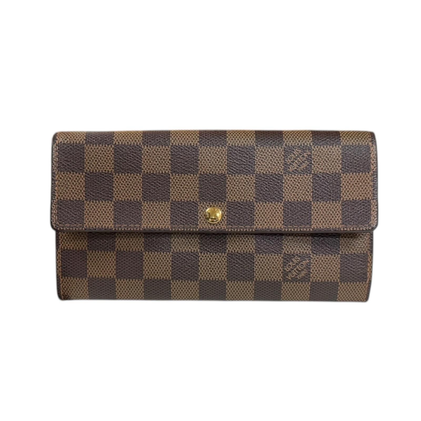 ルイヴィトン ポルトフォイユ サラ ダミエ 長財布 ダミエキャンバス N61734 ユニセックス LOUIS VUITTON 中古