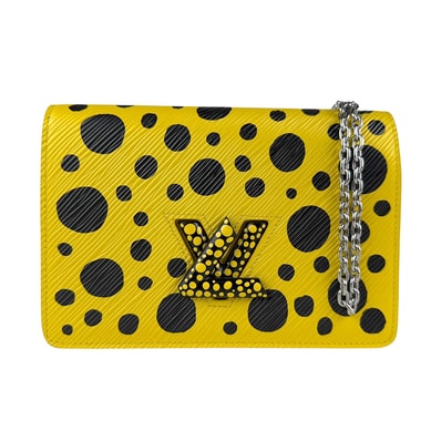 ルイ ヴィトン LOUIS VUITTON チェーンウォレット LV×YK エピ ポルトフォイユ ツイスト ベルト チェーンウォレット エピレザー イエロー×ブラック レディース M81987【中古】 z7573