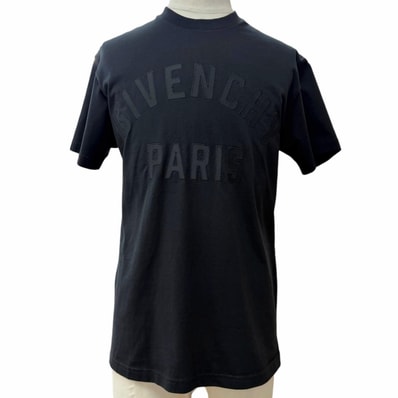 極美品 ジバンシィ 半袖Tシャツ ブラック メンズ XS BM71NK3YRS