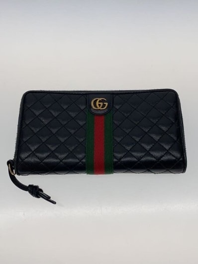 GUCCI Ophidia GG Marmont Sherry Line Quilted Wallet "Black"