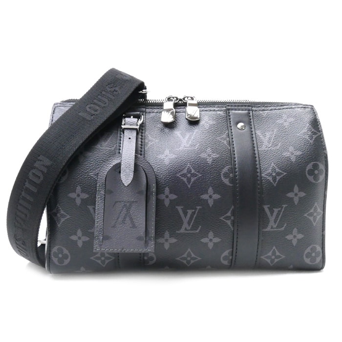 LOUIS VUITTON ルイ・ヴィトン シティ キーポル ショルダーバッグ モノグラムエクリプス M45936 ICチップ メンズ【中古】