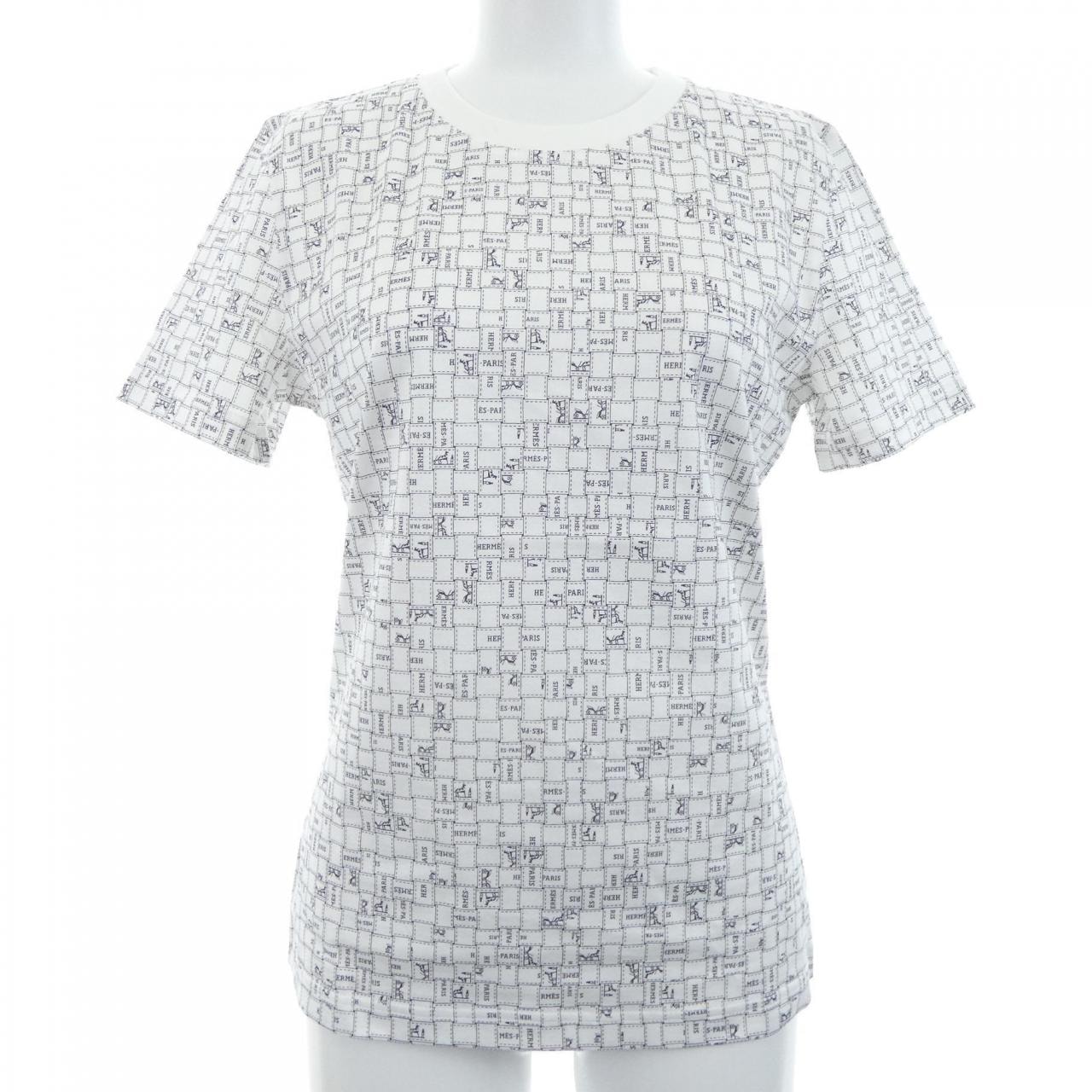 エルメス HERMES BOLDUC AU CARRE ボルデュックチェック 5E4645DK Tシャツ