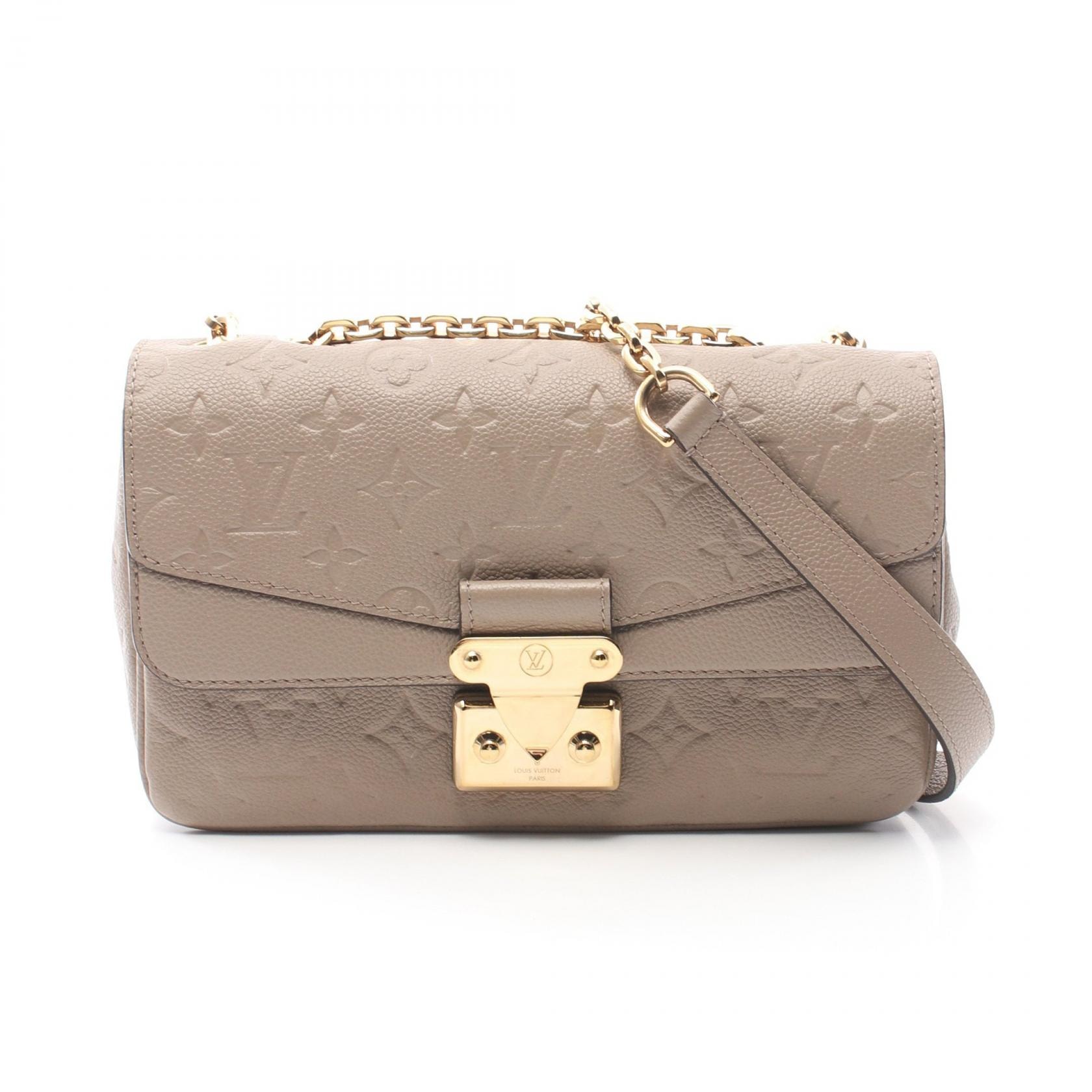 ルイ・ヴィトン LOUIS VUITTON マルソー ショルダーバッグ バッグ レザー モノグラム・アンプラント トゥルトレール レディース ベージュ系 M46199 【中古】