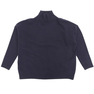 マックスマーラウィークエンド 美品 ハイネックニット トップス レディース ネイビー M 2427366050 M