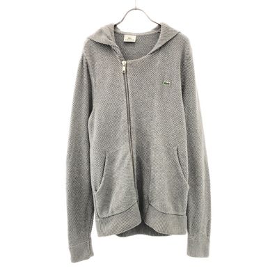 LACOSTE 長袖 ニット ジップパーカー