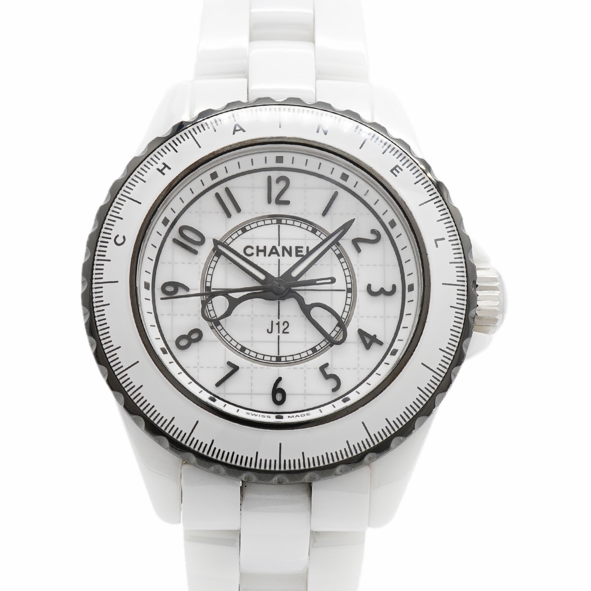 ★SALE【6wia0064】シャネル J12 クチュール H9763 白文字盤【中古】腕時計 レディース