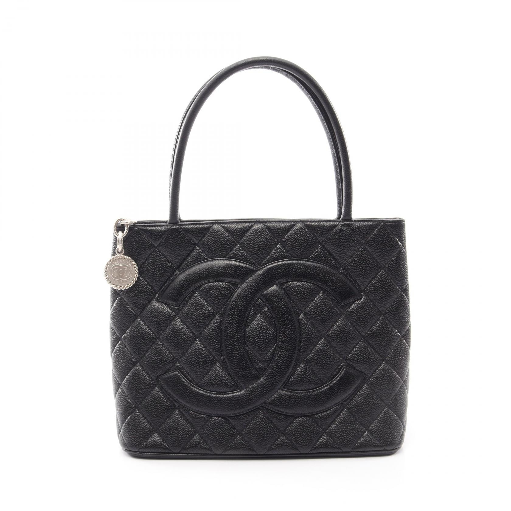 シャネル CHANEL 復刻トート トートバッグ バッグ キャビアスキン(グレインドカーフ) レディース ブラック系 A01804 【中古】