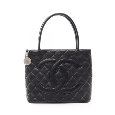 シャネル CHANEL 復刻トート トートバッグ バッグ キャビアスキン(グレインドカーフ) レディース ブラック系 A01804 【中古】