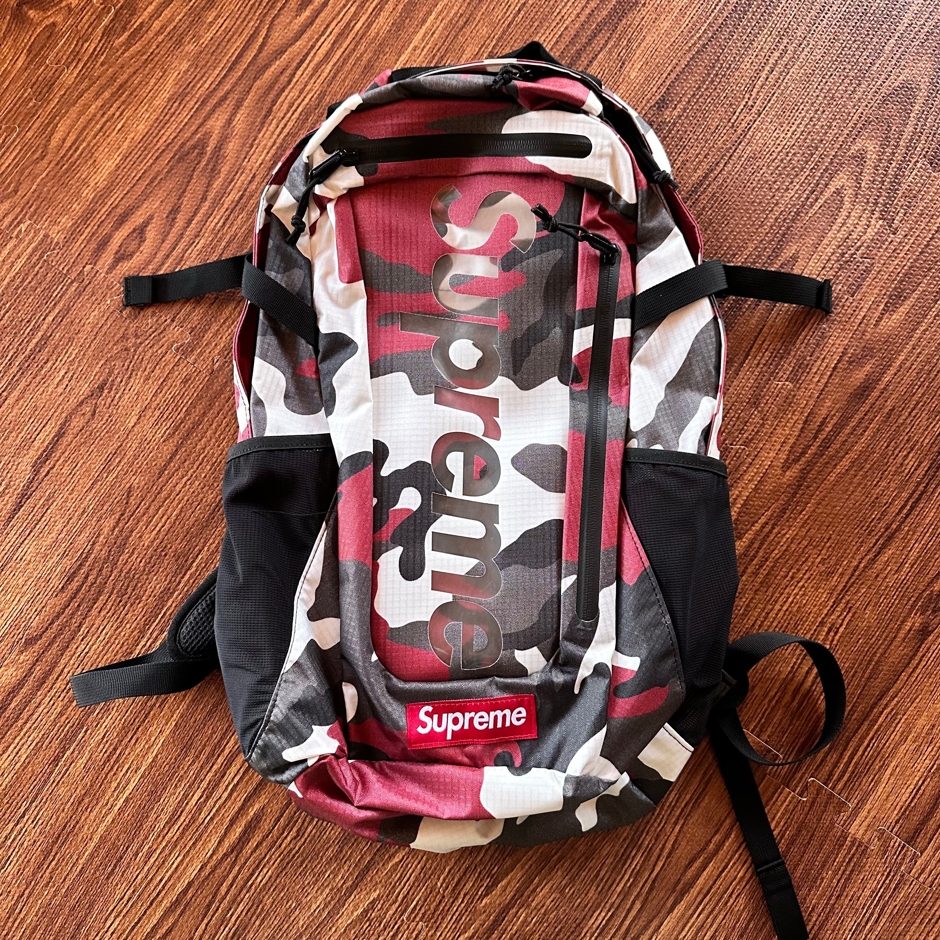 Supreme Backpack 21SS "Red Camo"