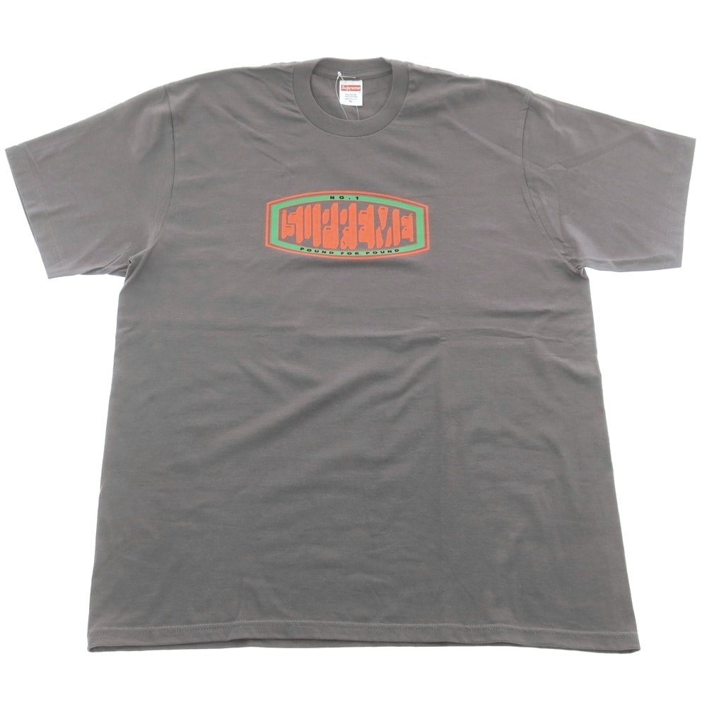 【中古】シュプリーム Supreme 2023年秋冬 Pound Tee クルーネック 半袖Tシャツ グレー【サイズXL】【メンズ】