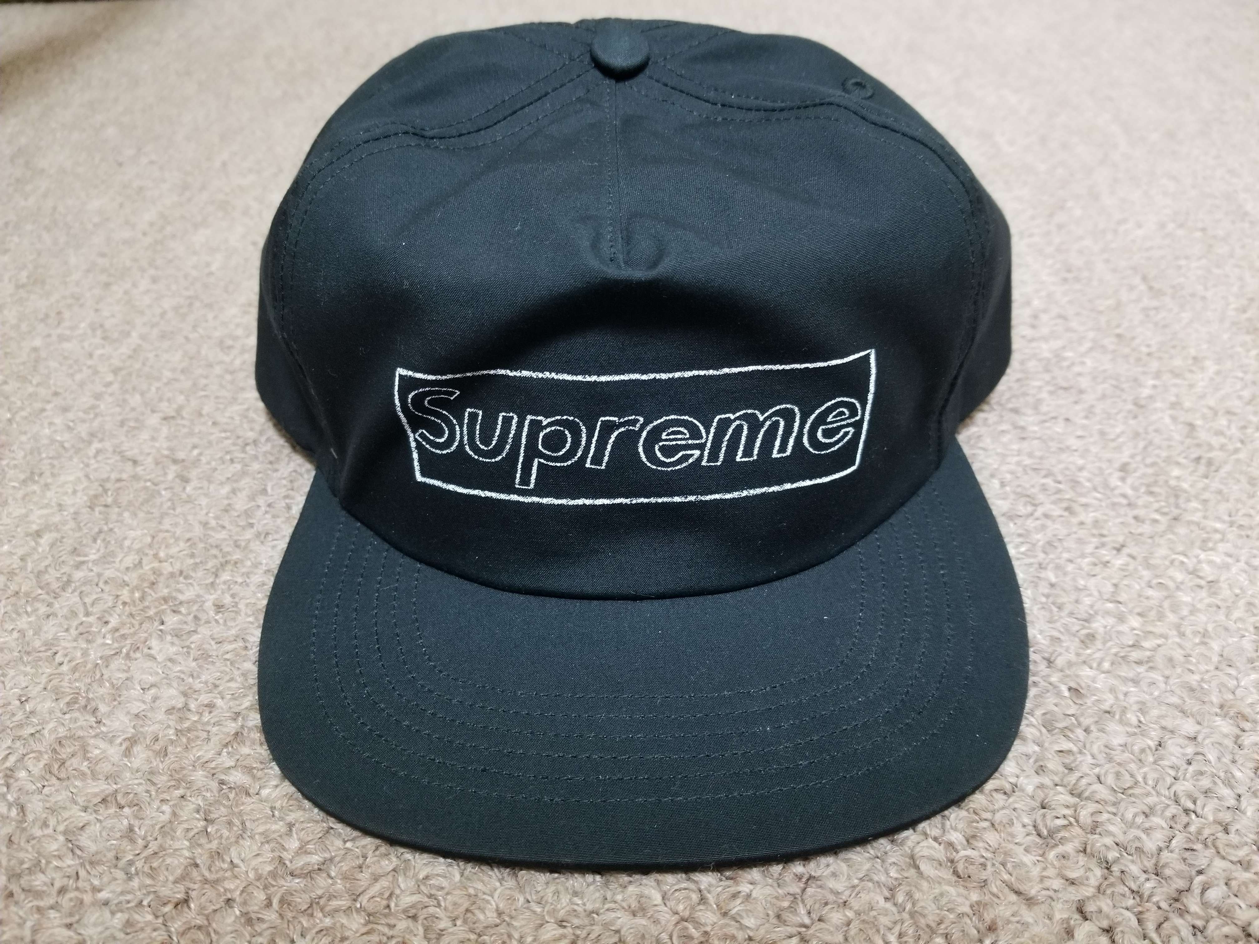 Supreme KAWS Chalk Logo 5-Panel "Black"