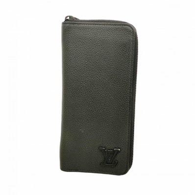 ★最終価格【6fa0556-k】ルイヴィトン 長財布 アエログラム ジッピーウォレットホリゾンタル M80334 ブラック【中古】メンズ