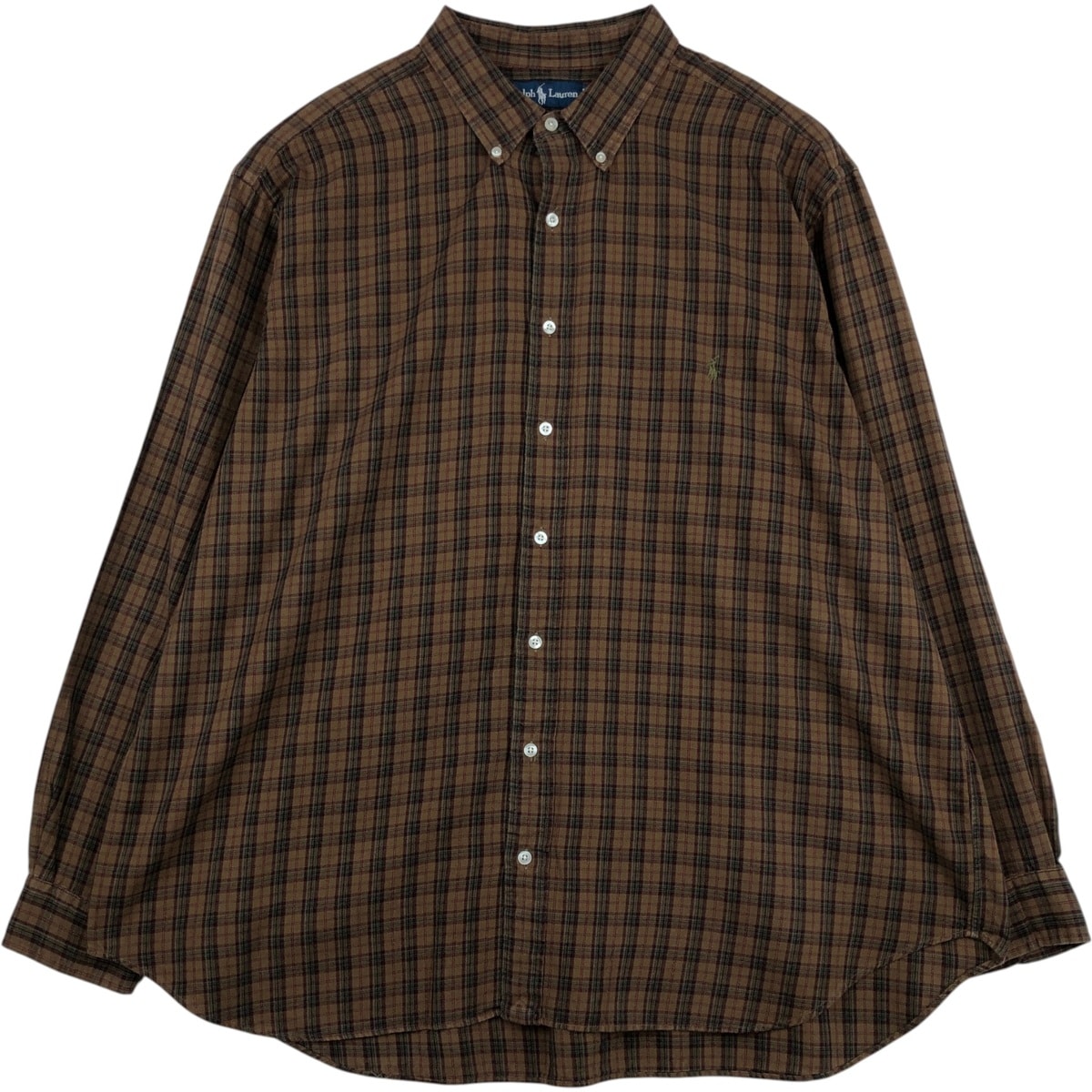 古着 ラルフローレン Ralph Lauren CLASSIC FIT 長袖 ボタンダウンチェックシャツ メンズXXL相当/eaa643456