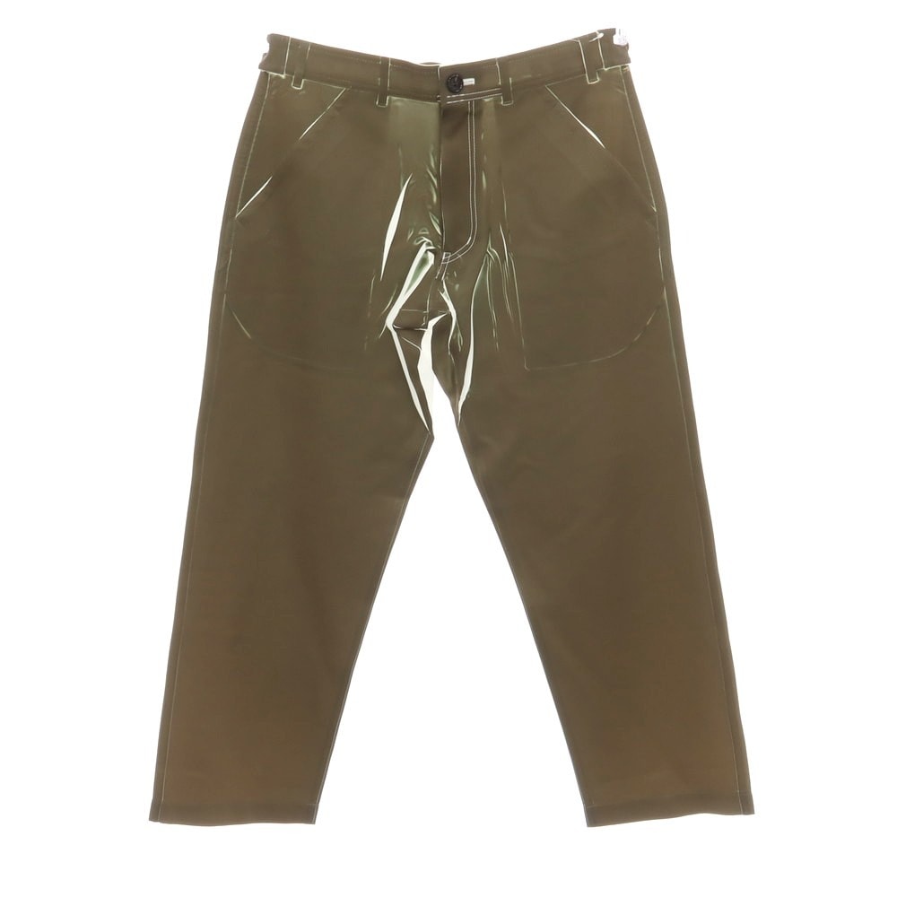 【中古】コムデギャルソンシャツ COMME des GARCONS SHIRT 2025年春夏 ポリエステル カジュアルスラックスパンツ オリーブ【サイズS】【メンズ】