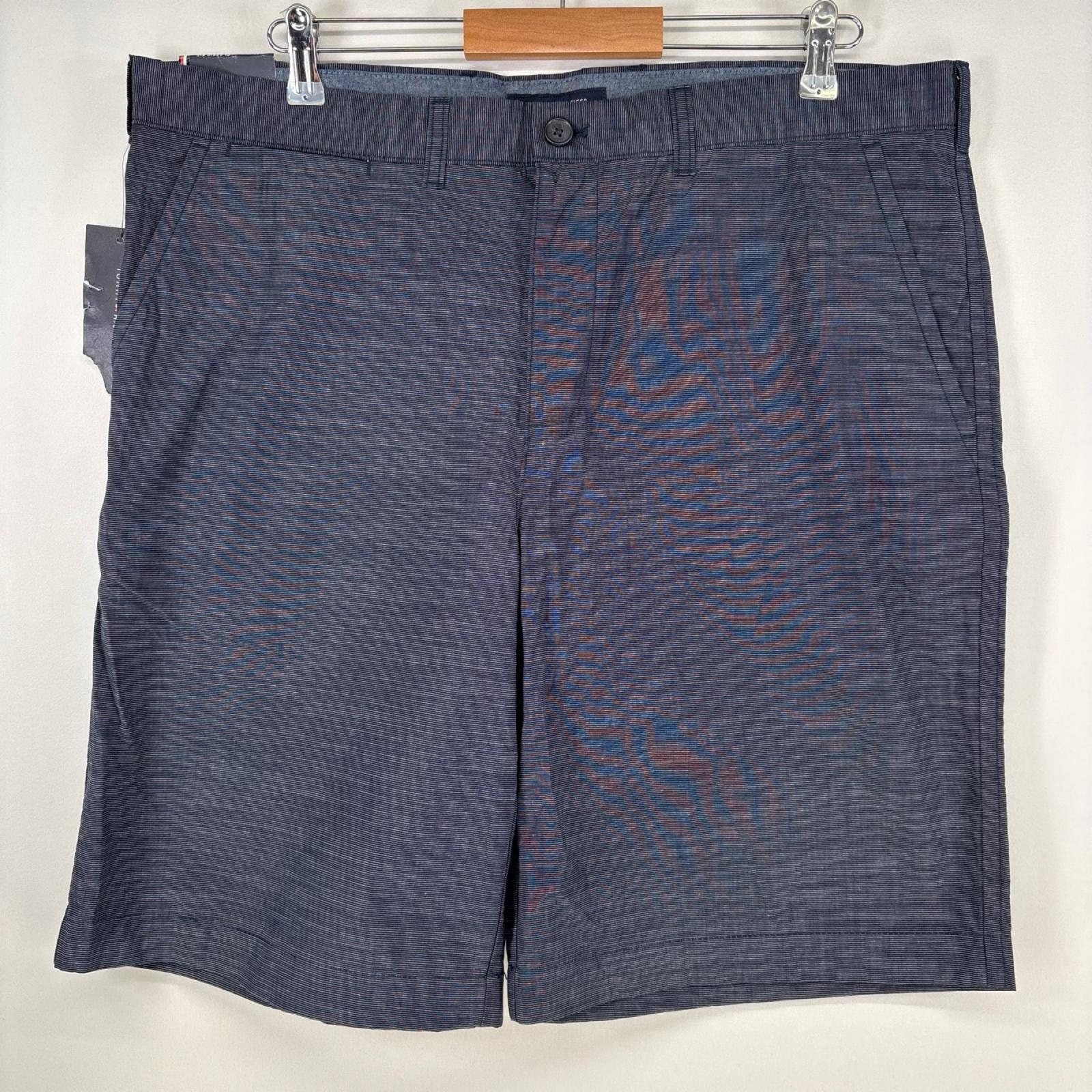 古着 デッドストック トミーヒルフィガー TOMMY HILFIGER ショートパンツ タグ付 ハーフパンツ チノパン w38  ネイビー ボーダー メンズ