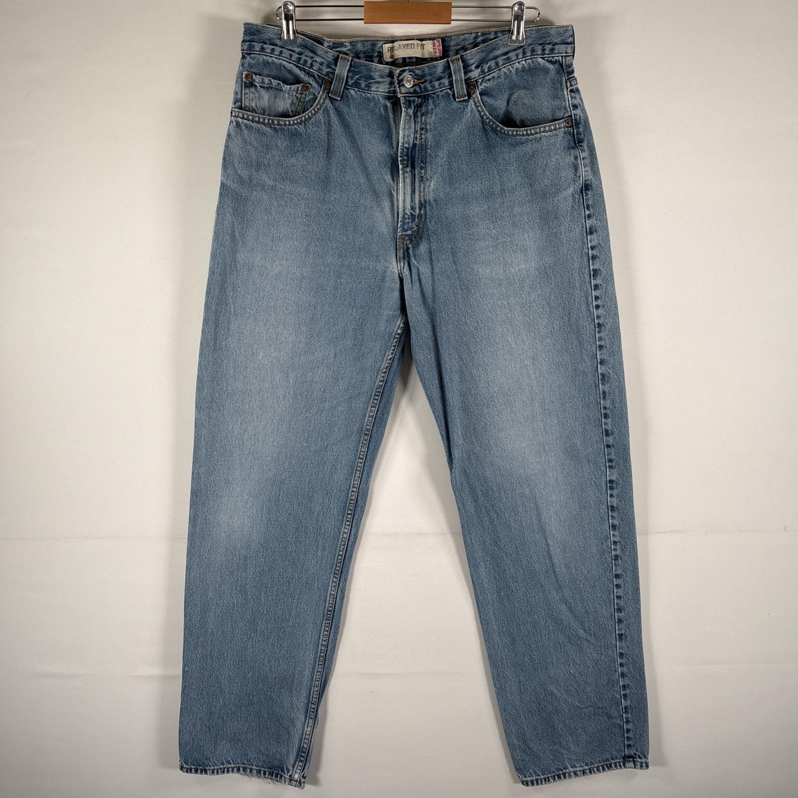 古着 リーバイス Levi's デニムパンツ 550 テーパード 5ポケット ジーンズ ジーパン 色落ち  w38 L34  ブルー メンズ