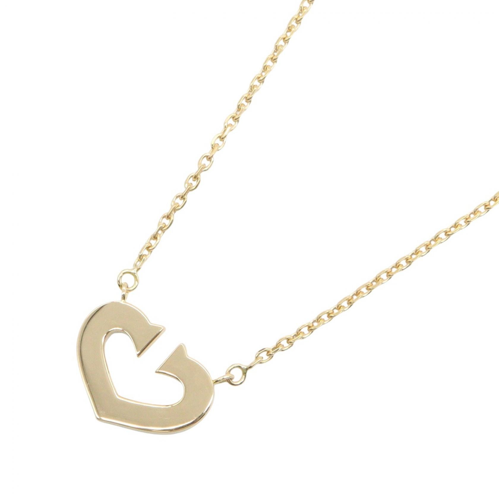カルティエ CARTIER C2ハート ネックレス ネックレス ジュエリー K18(イエローゴールド) レディース ゴールド系 【中古】