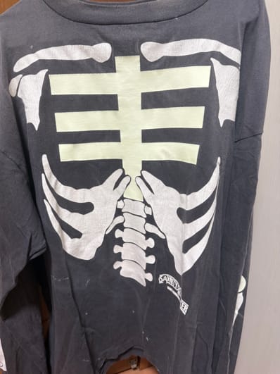SAINT Mxxxxxx x BOUNTY HUNTER BH LS T-Shirt Bone "Black"
