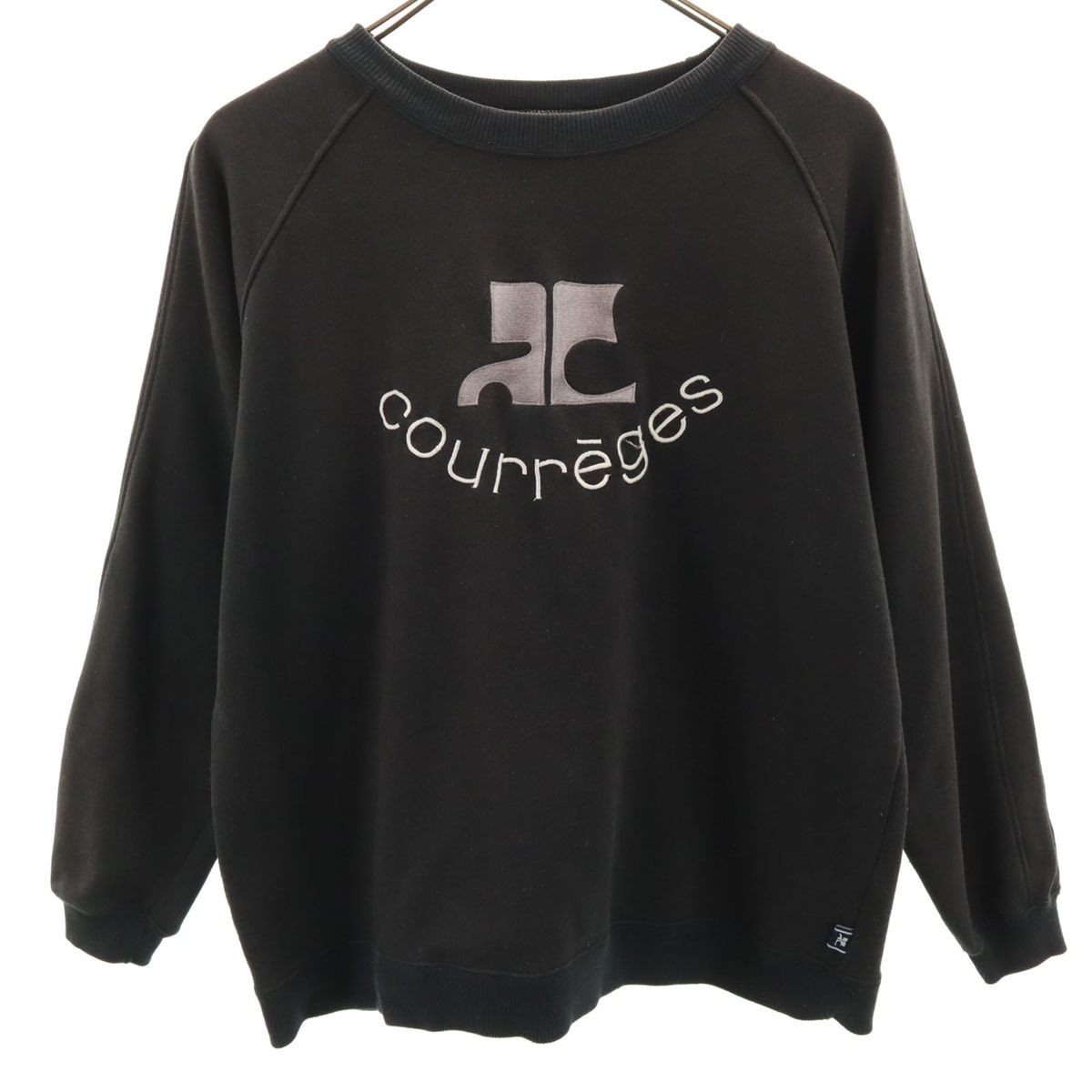 courreges クレージュ 長袖 スウェット トレーナー 160A ブラック