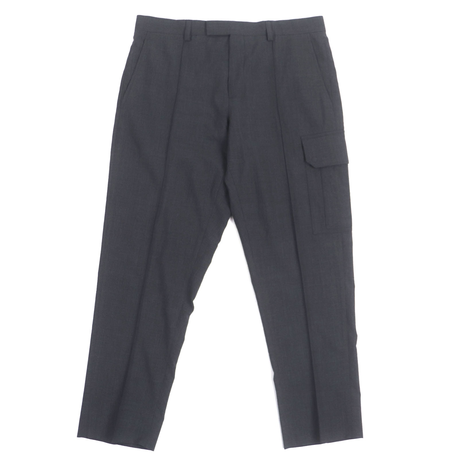 極美品 ディオール オム スラックス グレー メンズ 52 213C154A5605