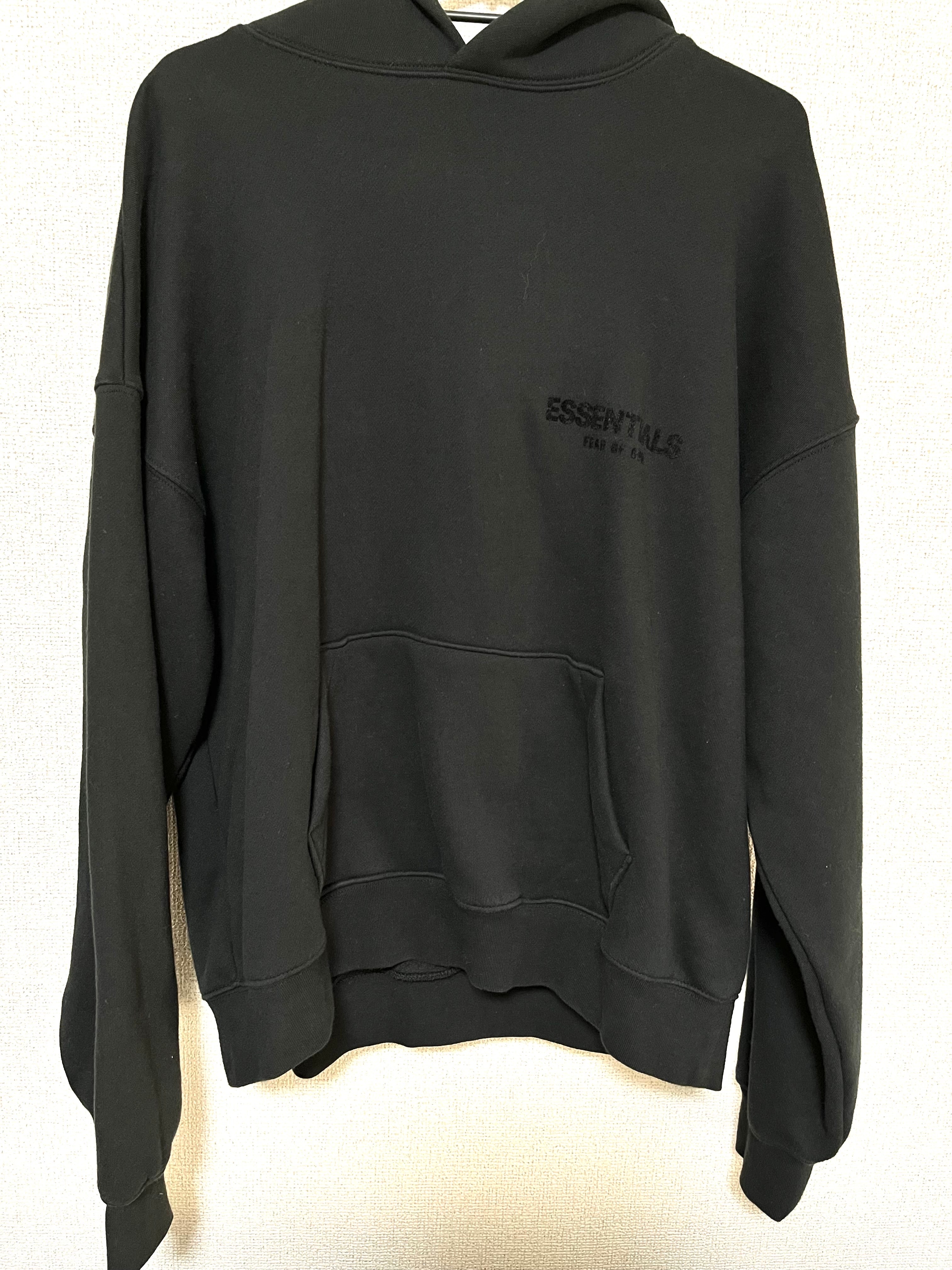 FEAR OF GOD ESSENTIALS PULLOVER HOODIE "Black"