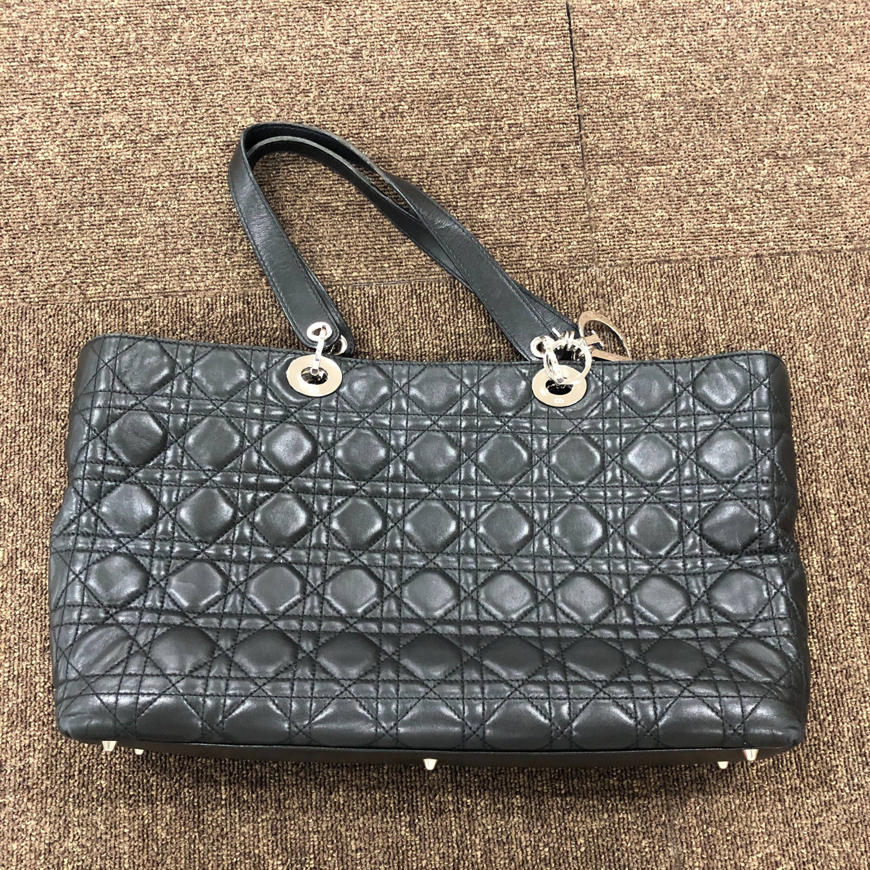 Dior Lambskin Large Shopper Tote "Black"