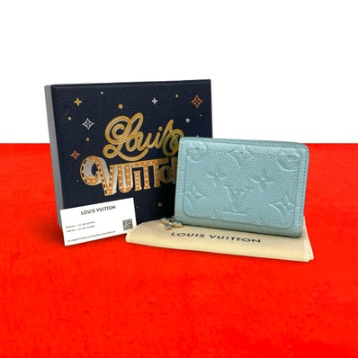 LOUIS VUITTON ルイヴィトン ポルトフォイユ クレア モノグラム アンプラント レザー 二つ折り財布 ブルー
54874