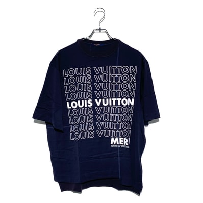 LOUIS VUITTON パッチワークロゴプリント半袖Tシャツ