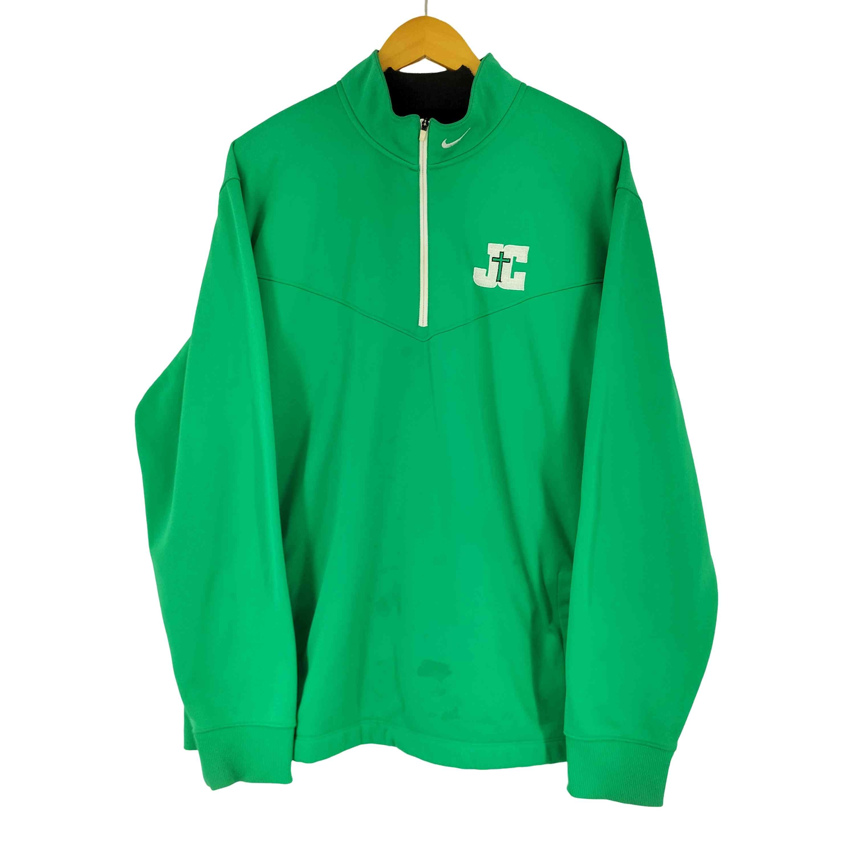 胸元刺繍ハーフジップトレーナー【1139672581988】