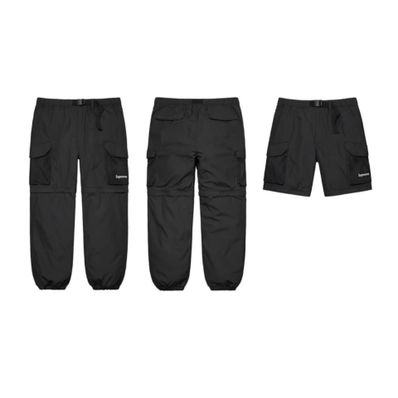 Supreme Mesh Pocket Belted Cargo Pant "Black"