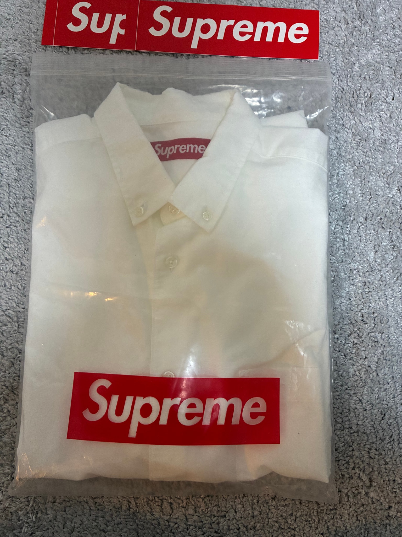 Supreme Loose Fit Oxford S/S Shirt (26SS) "White"