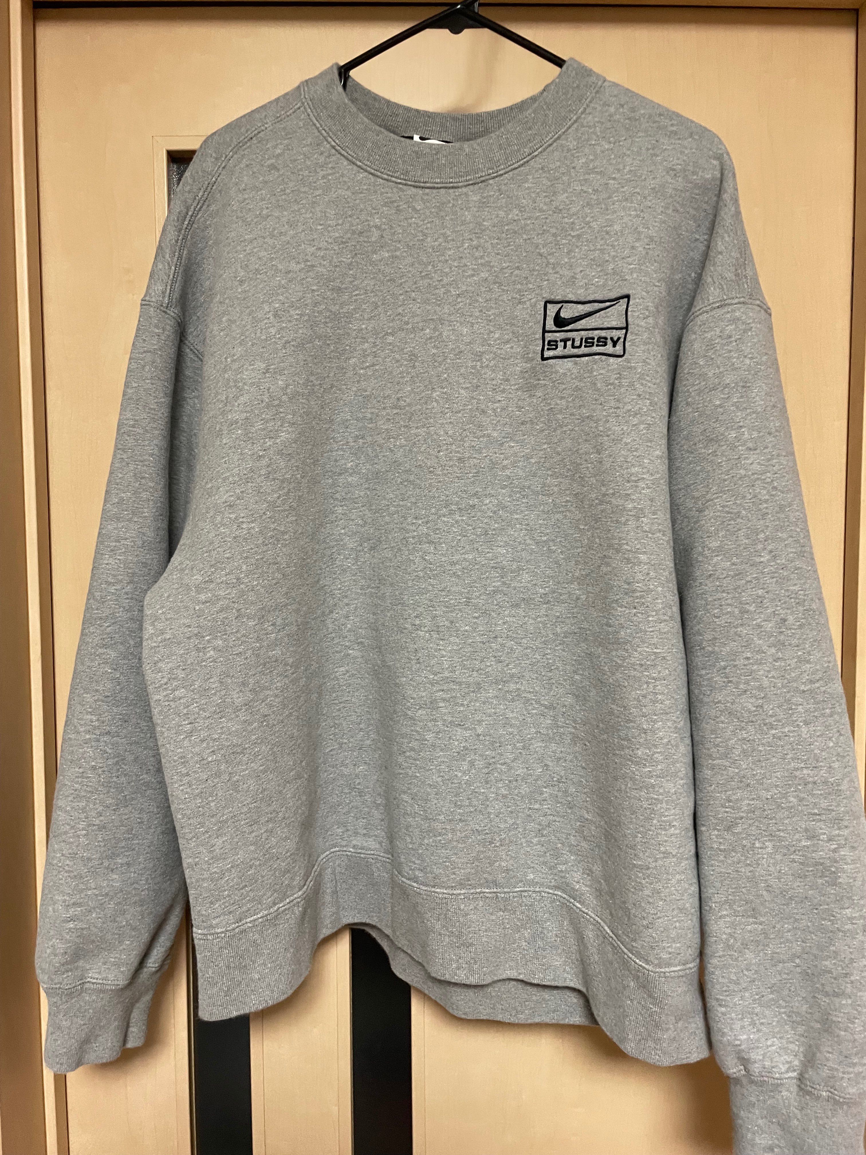 Stussy x Nike Fleece Crew (US Size) "Grey" DO9337-063