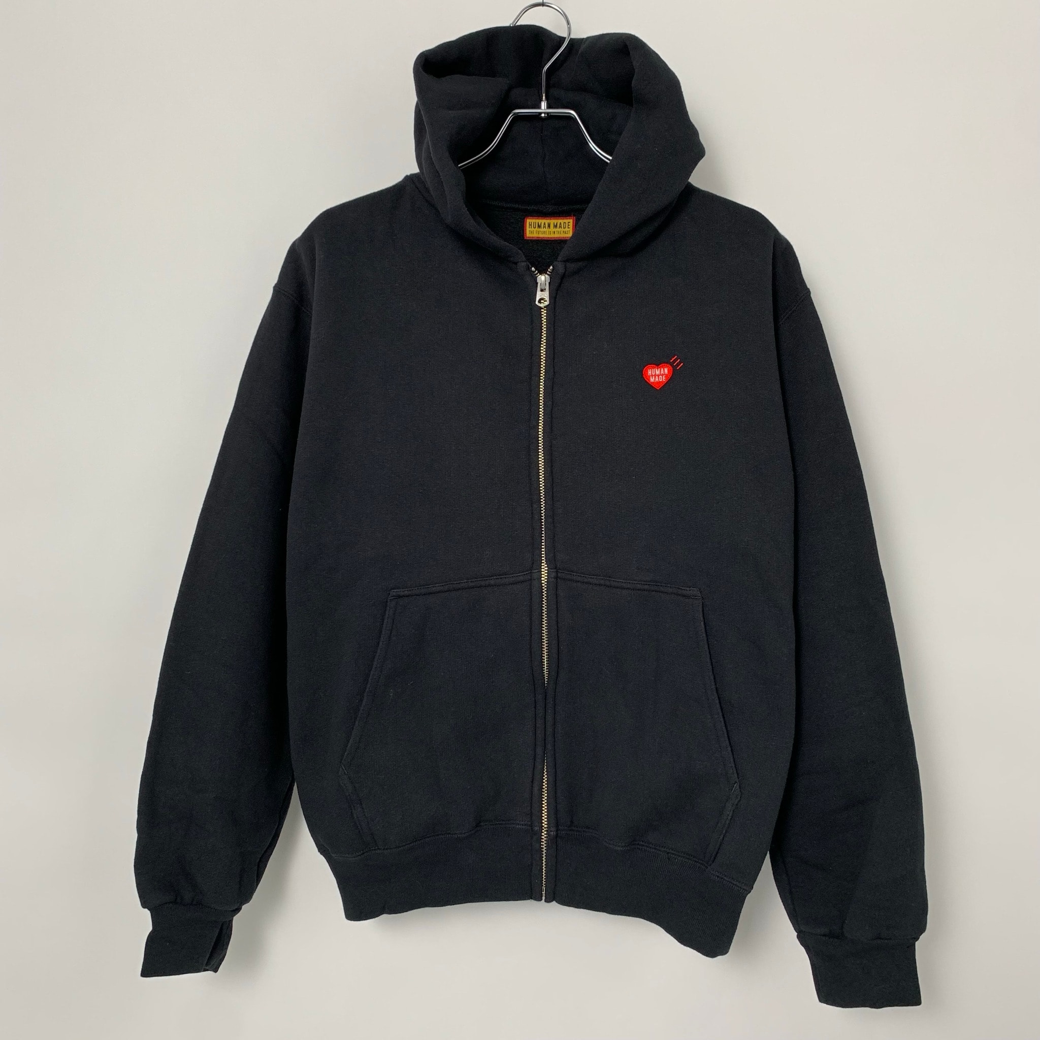HUMAN MADE Classic Zip-Up Sweat Hoodie "Black"