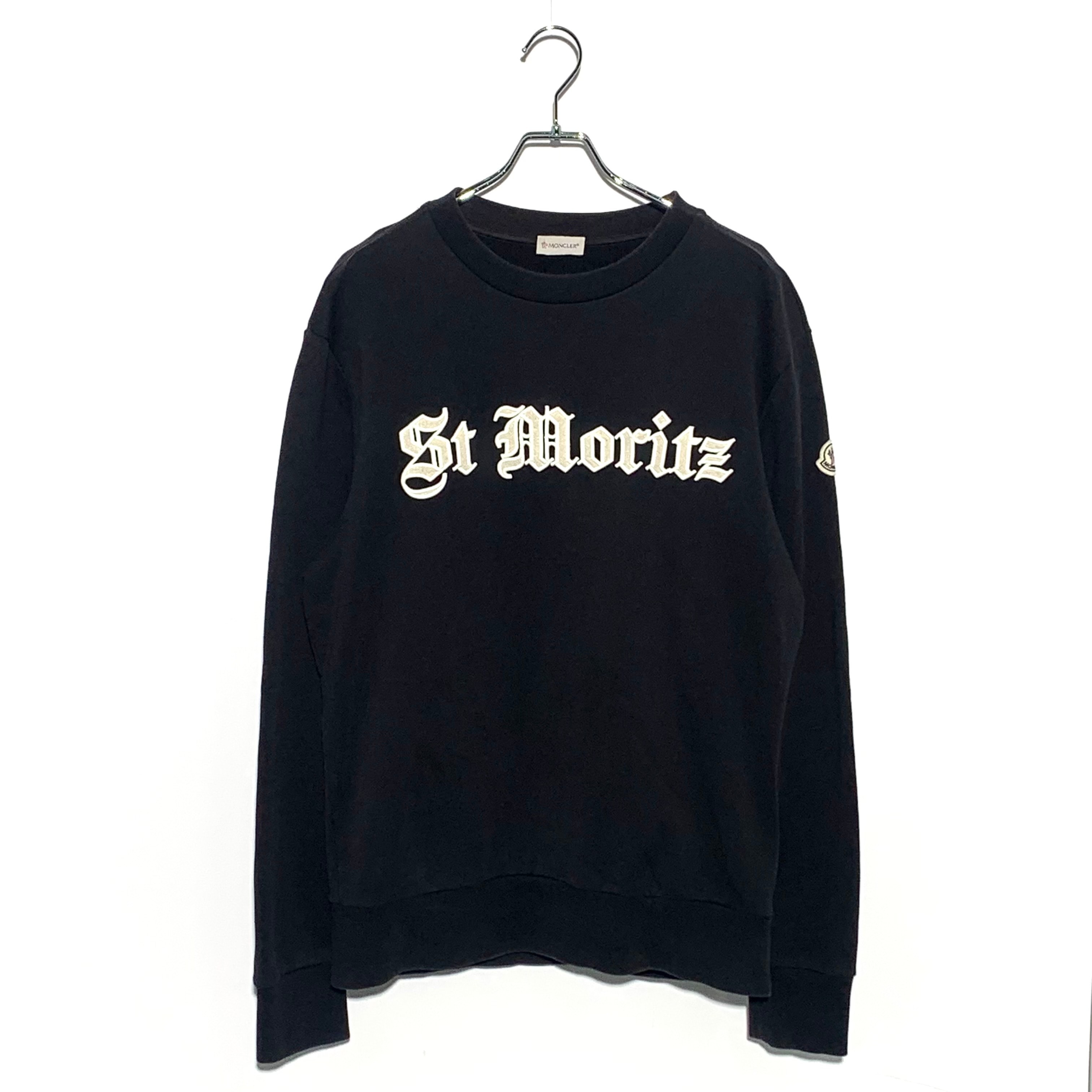 Moncler 22AW  St Moris Patch Crewneck Black