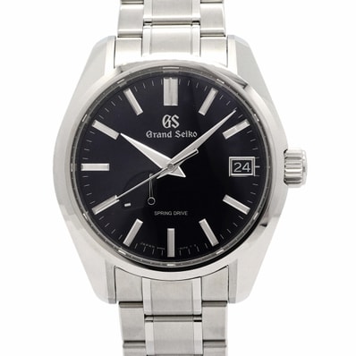★最終価格★SALE【6wid0270】セイコー グランドセイコー ヘリテージコレクション スプリングドライブ SBGA375/9R65-0CV0 ネイビー文字盤【中古】腕時計 メンズ