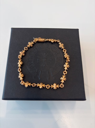 Chrome Hearts 22K Tiny E CH Plus Bracelet "Gold"