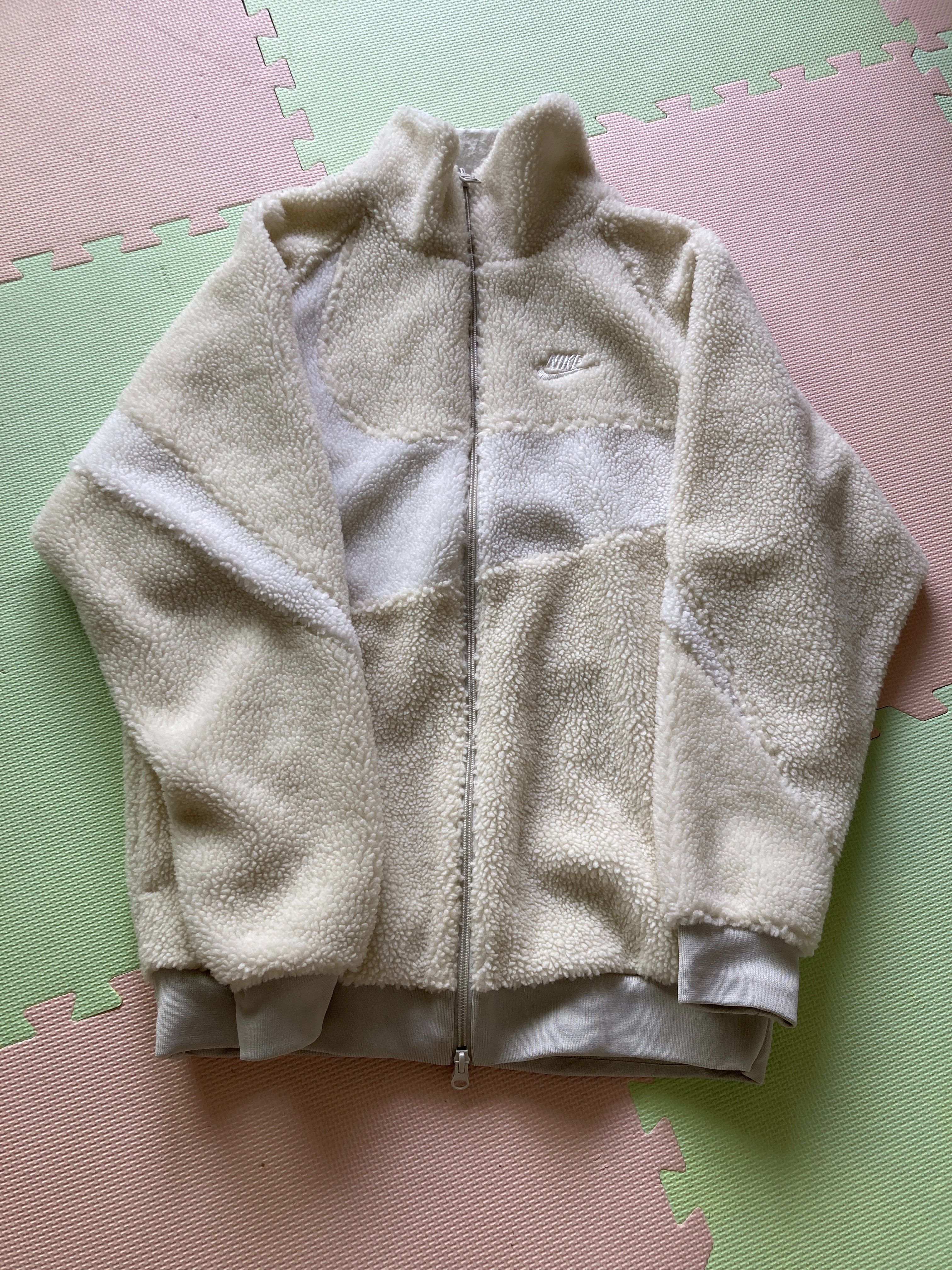 Nike Big Swoosh Boa Jacket "Light Bone/Sail"