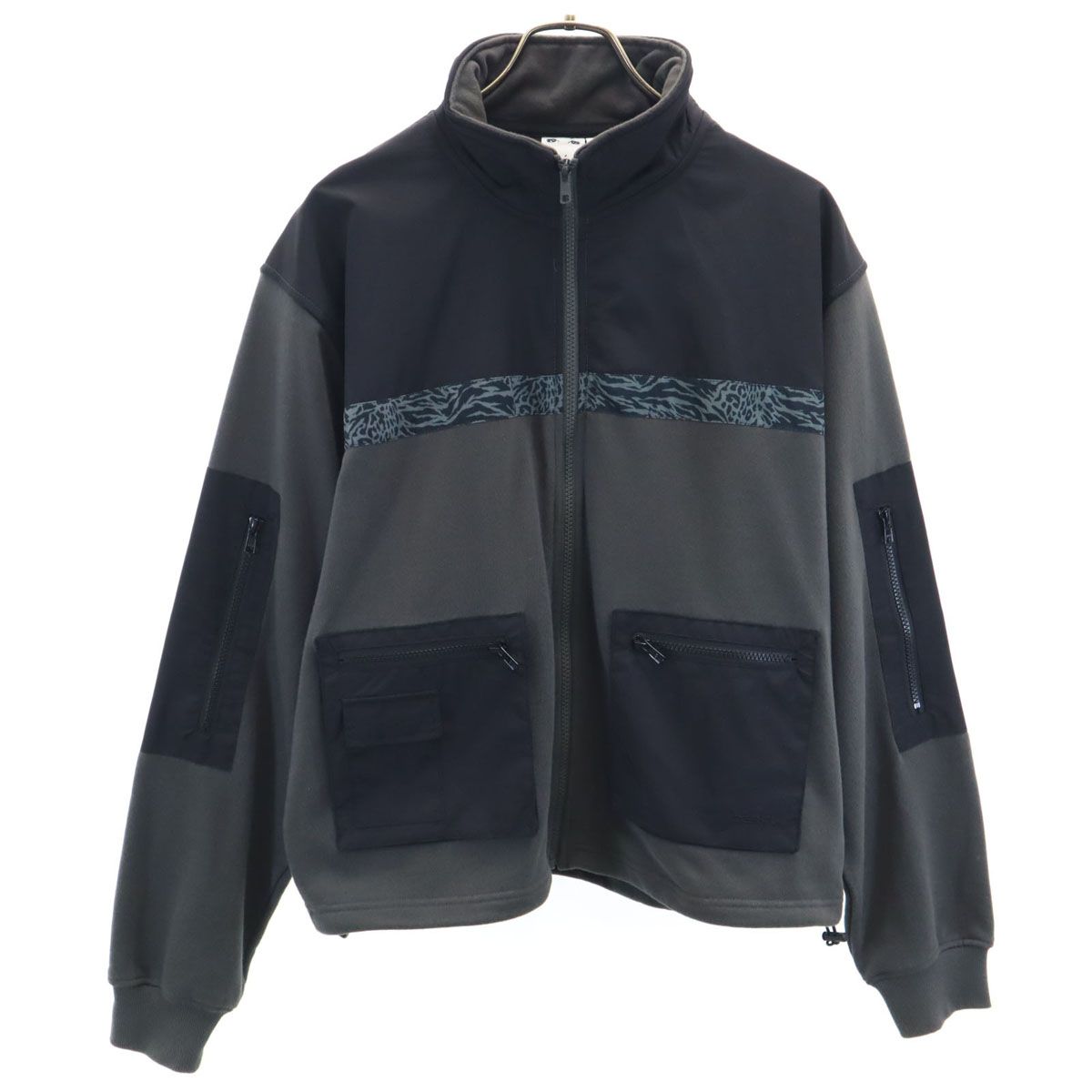 X-girl 長袖 ジップアップ スウェット