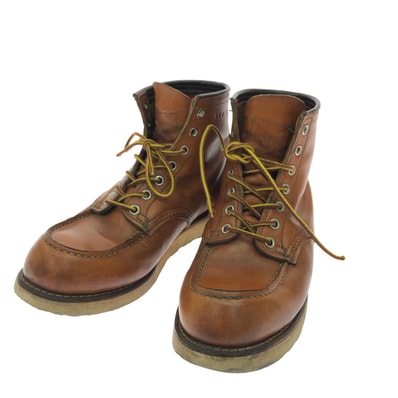 ▼▼RED WING レッドウィング メンズブーツ モックトゥ アイリッシュセッター 犬タグ 復刻 25.5cm 9875 ブラウン