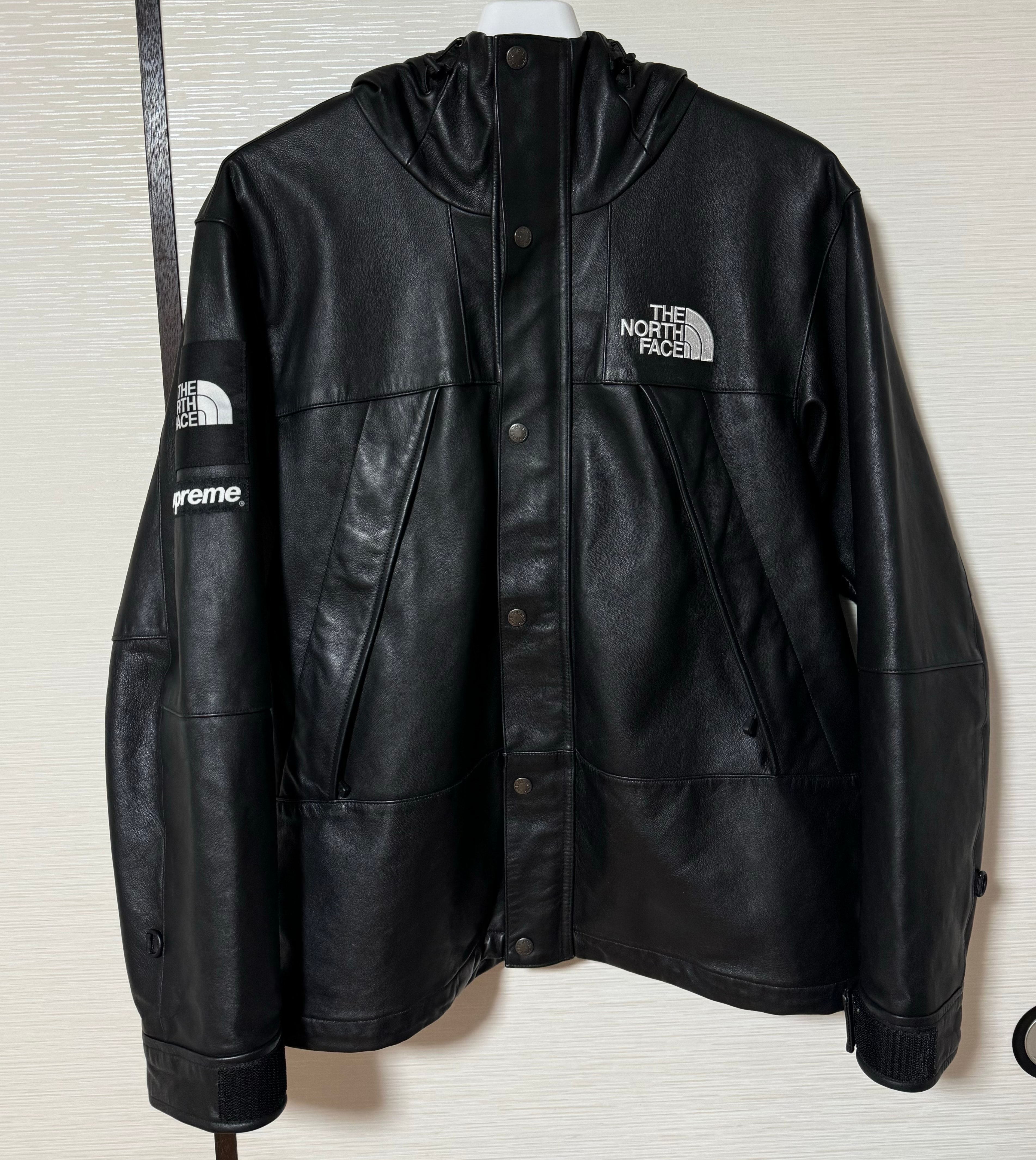 Supreme x The North Face Leather Mountain Parka "Black"