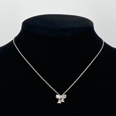 TIFFANY&Co.(ティファニー) リボンモチーフ Ag925 ネックレス 1.96g シルバー