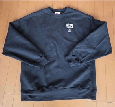 Nike x Stussy International Crewneck Sweatshirt (US Size) "Black" DC4198-010