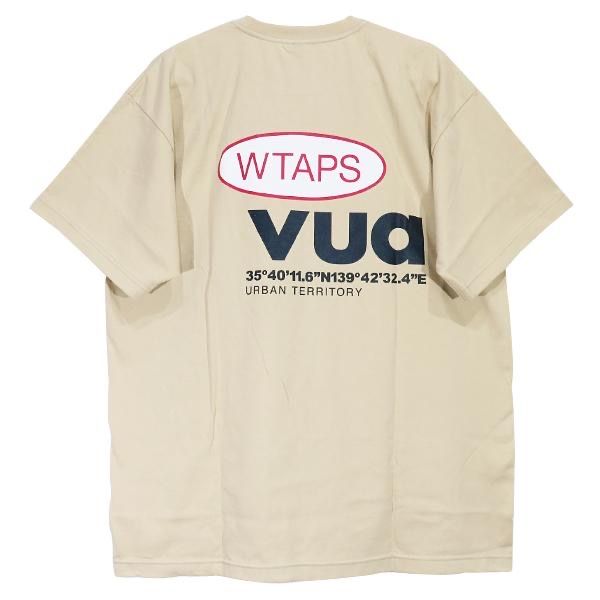 WTAPS ダブルタップス 23SS LABEL/SS Tシャツ ベージュ