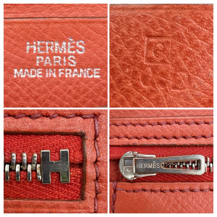 C (やや傷や汚れあり)】□特価□ HERMES エルメス べアン 二つ折り 長 C (やや傷や汚れあり)】□特価□ HERMES エルメス べアン 二つ折り 長