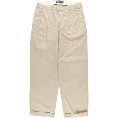 古着 ラルフローレン Ralph Lauren POLO by Ralph Lauren ツータック チノパンツ メンズw33相当/eaa550929