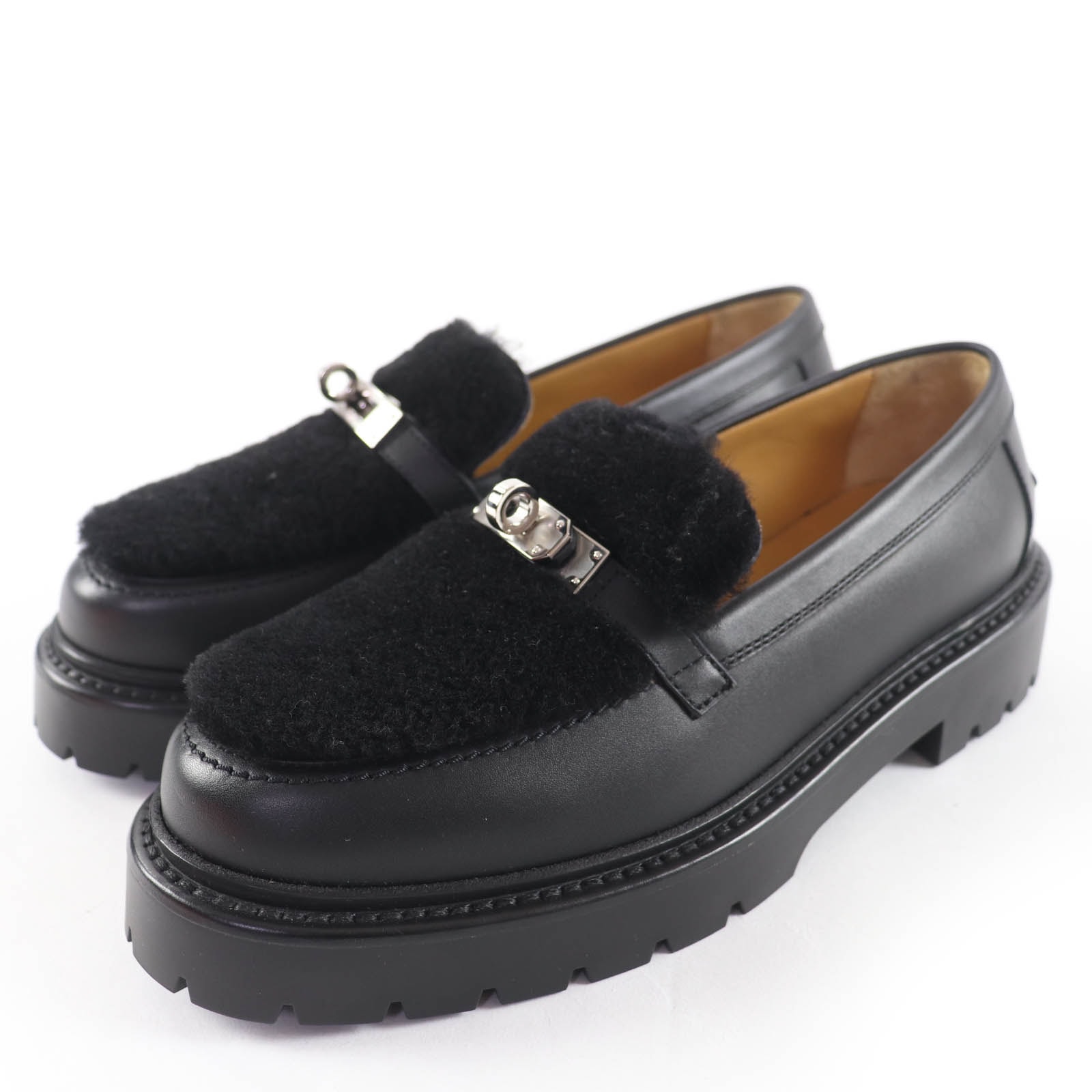 新品・未使用(ワケあり)】未使用品 エルメス ローファー モカシン